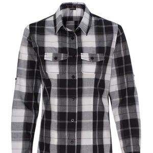 WOMEN'S LONG SLEEVE PLAID SHIRT